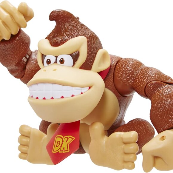 New Super Mario Donkey Kong 6" Deluxe Action Figure 10 Points of articulation Br - Picture 9 of 16